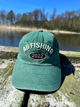 Grön Stentvättad Keps