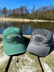 Grön Stentvättad Keps